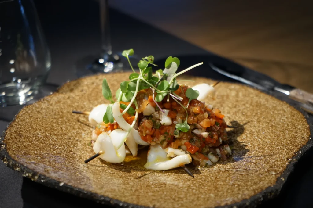 Plato de carne del restaurante