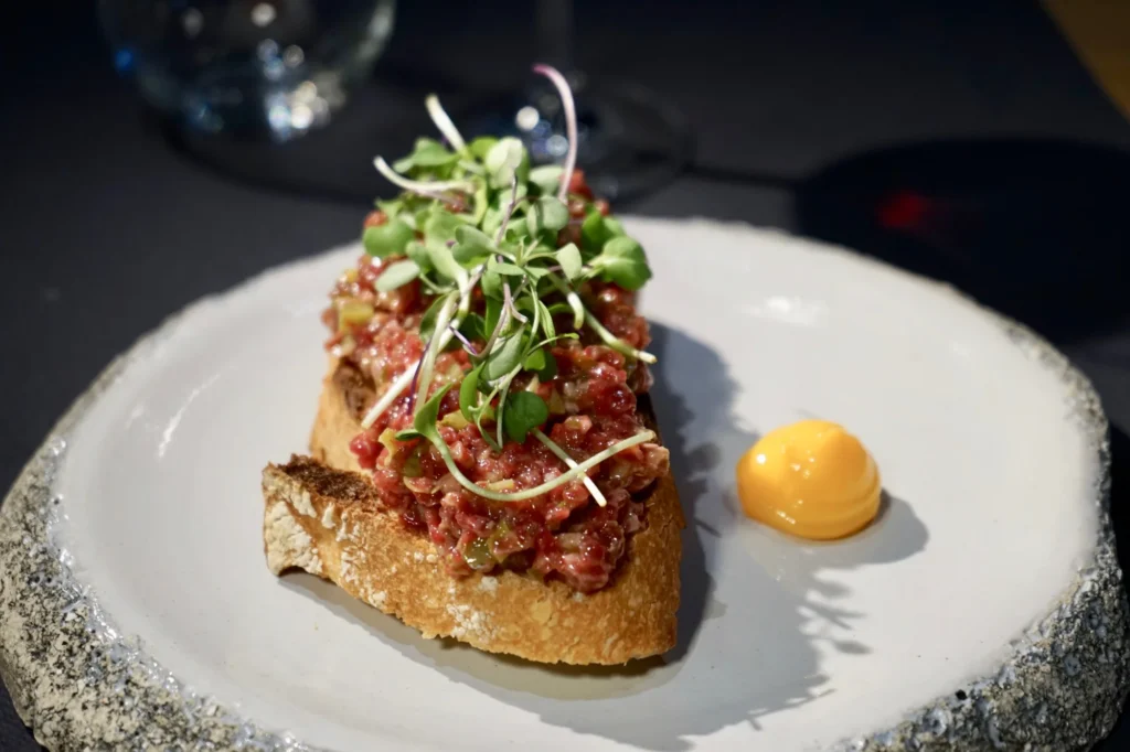 Tostada del restaurante Casa Grande