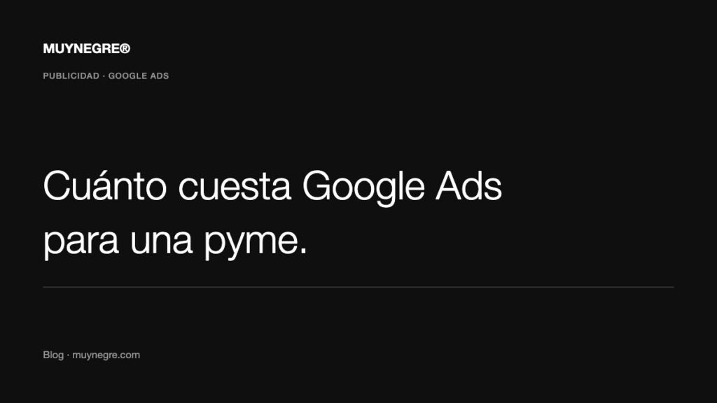 Cuánto cuesta Google Ads para una pyme en Barcelona