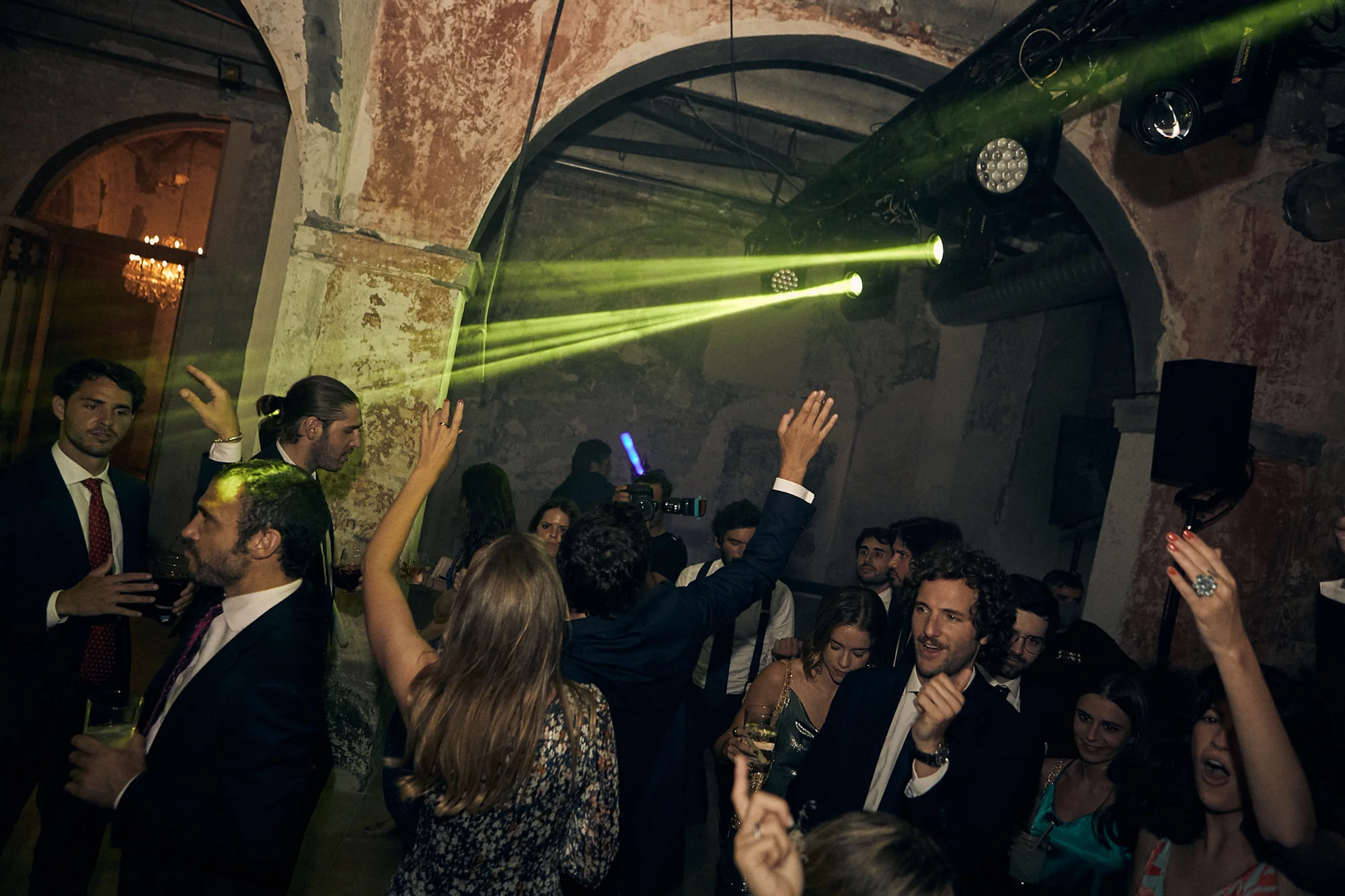 Fiesta con luces en El Molí de la Torre
