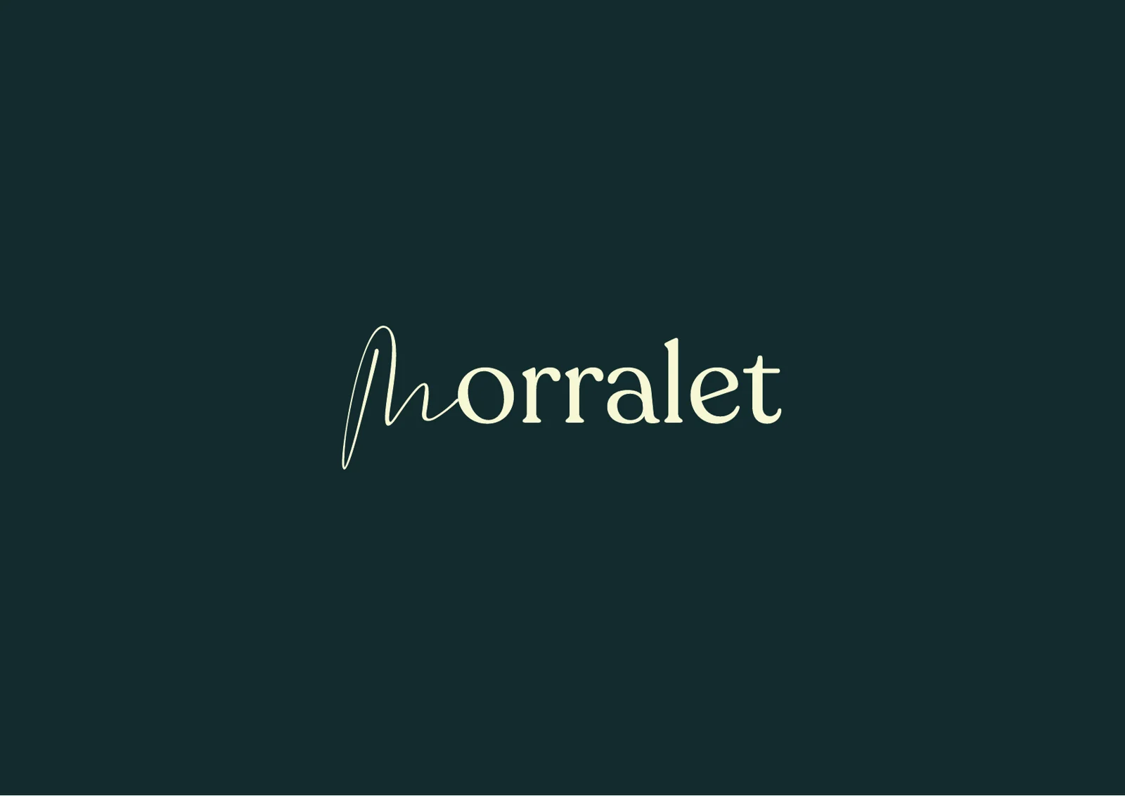 Logotipo de Morralet sobre verde oscuro