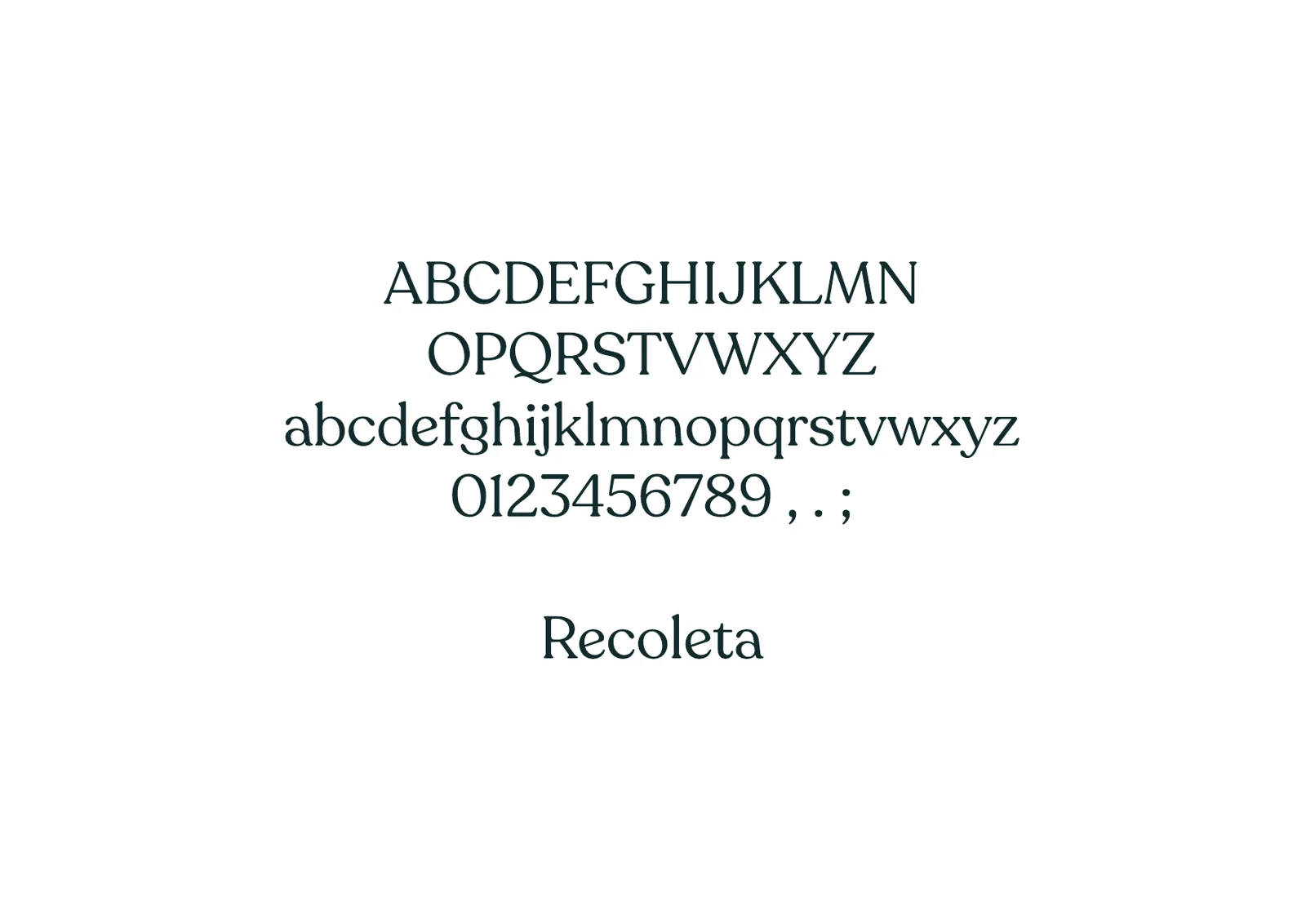 Tipografía Recoleta de Morralet