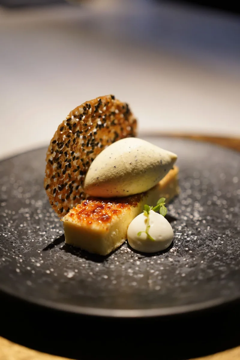 Postre del menú degustación de Soluna
