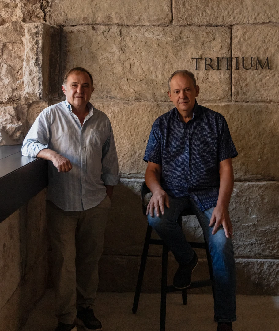 Javier Fernández y Francisco Rubio, fundadores de Bodegas Tritium
